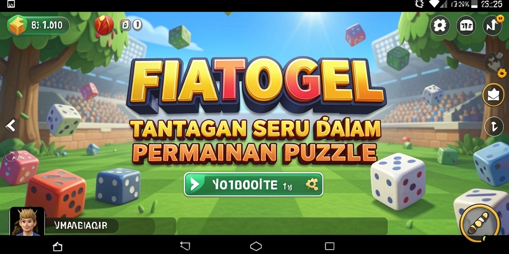 Tampilan menarik dari gameplay Puzzle FIATOGEL.