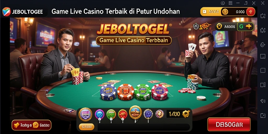 Tampilan gameplay Live Casino JEBOLTOGEL yang menarik dan interaktif.