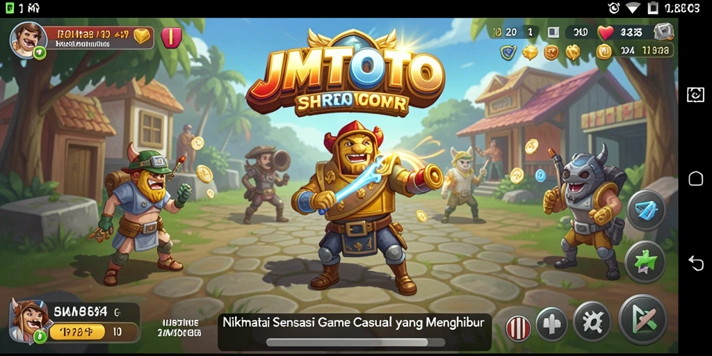 Screenshot gameplay JMTOTO, menampilkan keseruan dalam setiap level permainan Casual.