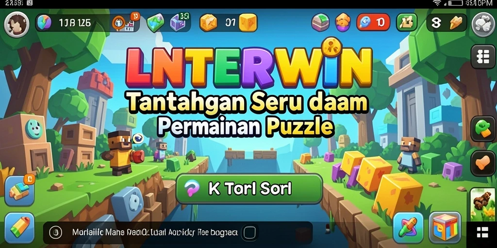 Gameplay menarik LNTERWIN dalam menyelesaikan puzzle yang menantang.
