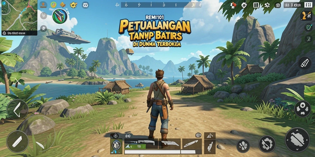 Screenshot gameplay Open World REMI101 dengan berbagai petualangan seru.