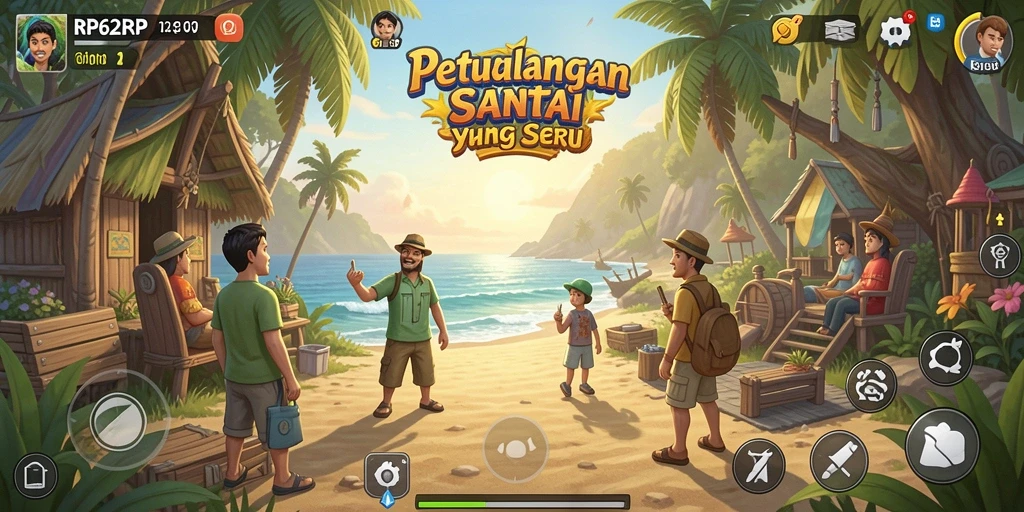 Screenshot utama RP62RP menampilkan gameplay yang santai dan menghibur.