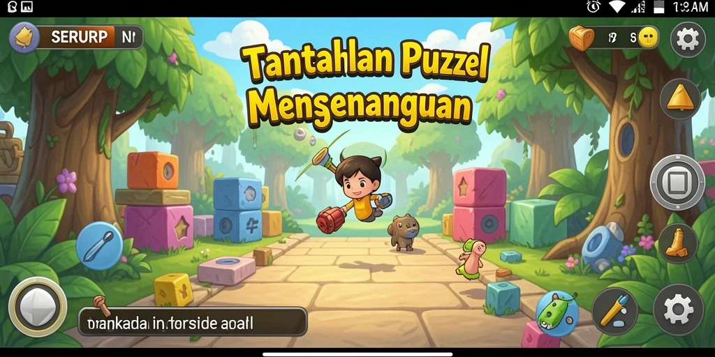 Tampilan gameplay SERURP yang menantang dan menarik.