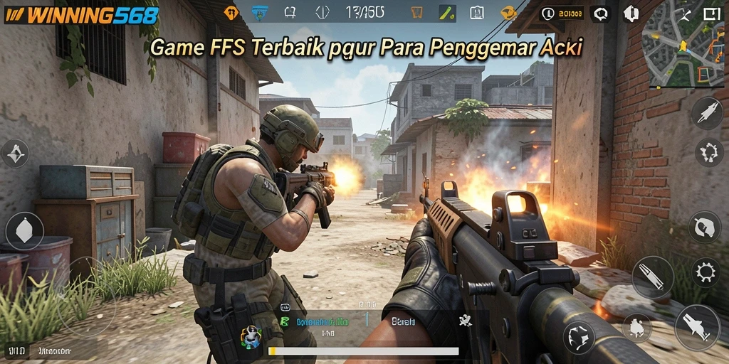 Tampilan gameplay epik dalam <strong>WINNING568</strong> dengan aksi tembak-menembak yang intens.